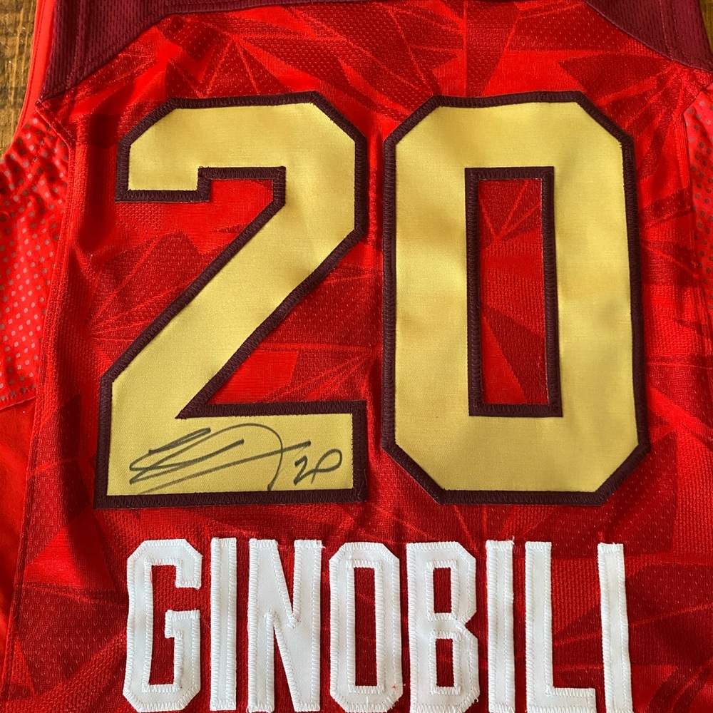 Manu Ginobili NBA All Star Jersey San Antonio Spurs Authentic 2011 Los Angeles